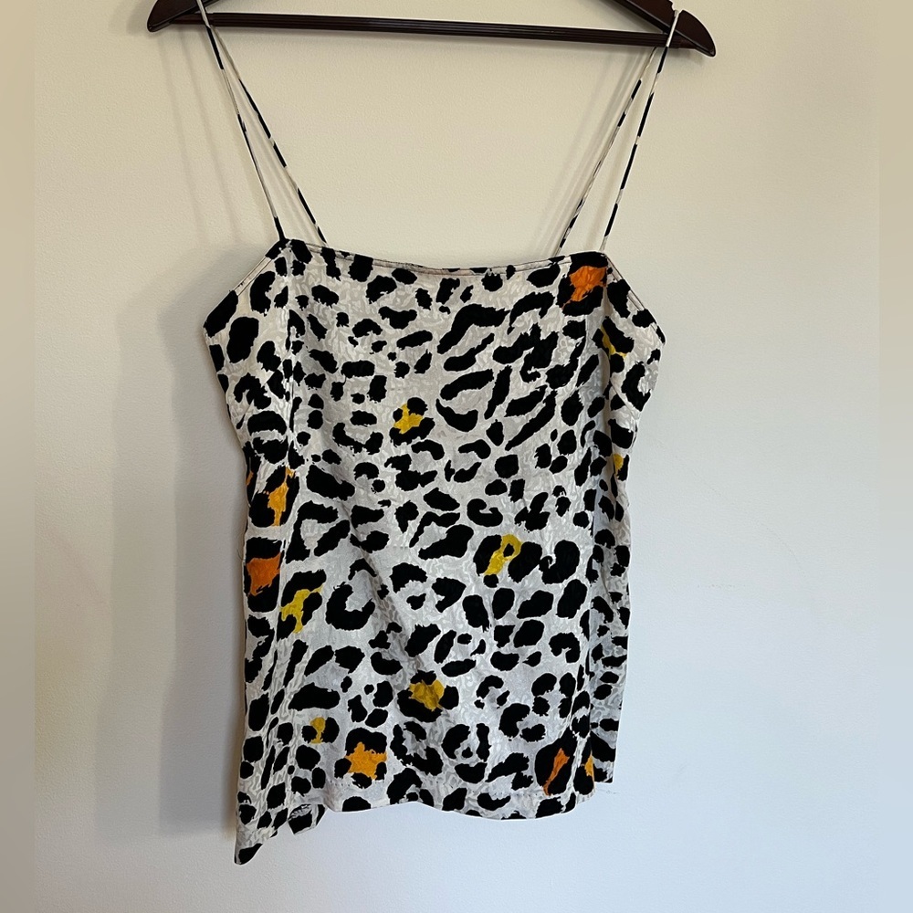 Silks by St. Gillian Vintage Leopard Print Silk Top with Matching Kimono - Picture 4 of 15